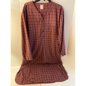 Brooks brother large nightshirt burgundy rn#93986
